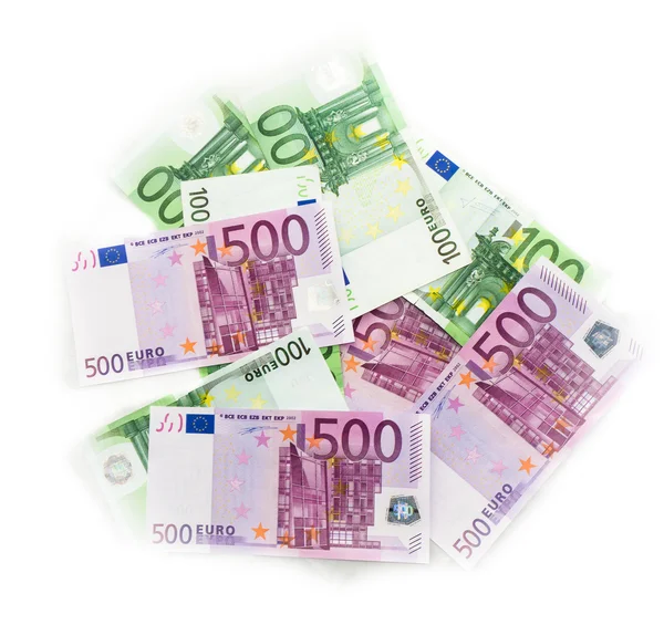 Euron räkningar eurosedlar pengar. Europeiska unionens valuta — Stockfoto