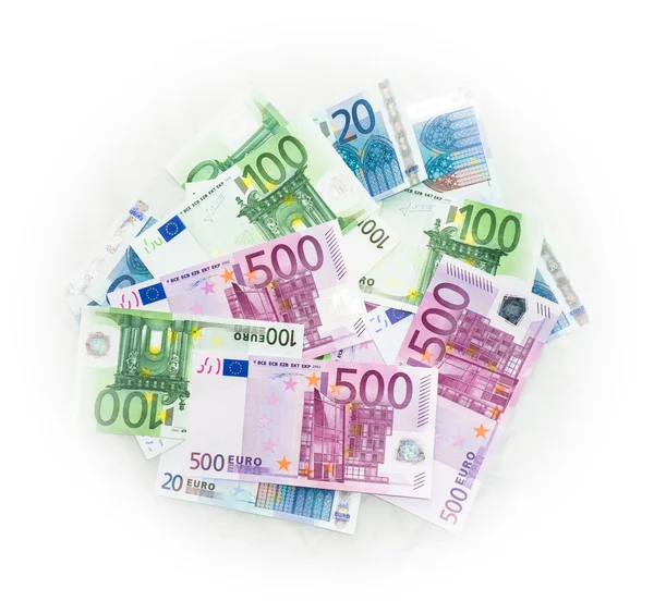 Euron räkningar eurosedlar pengar. Europeiska unionens valuta — Stockfoto