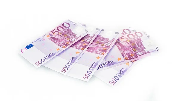 500 euro räkningar eurosedlar pengar. Europeiska unionens valuta — Stockfoto