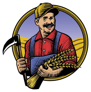 Kurt başlı maskotun vektörü