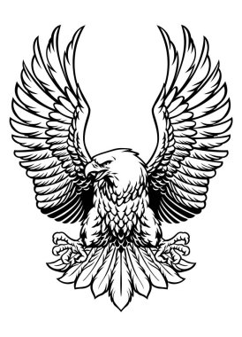 Kel kartal kanatlarını açıyor.