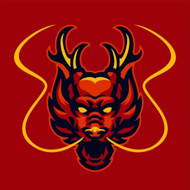 Kızıl Ejder Başlıklı Logo