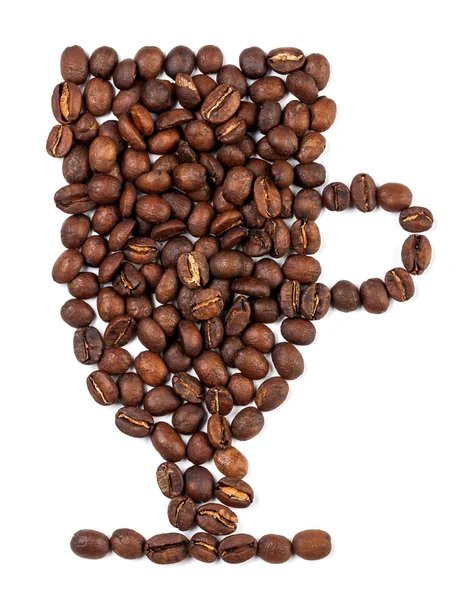 Tasse aus Kaffee isoliert — Stockfoto