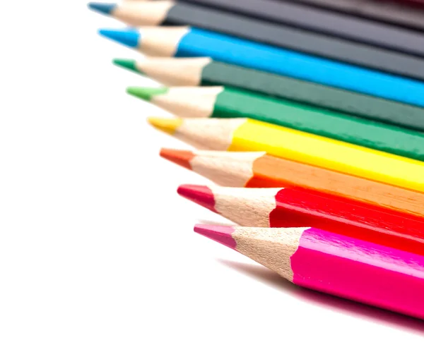 Lápices de colores aislados — Foto de Stock