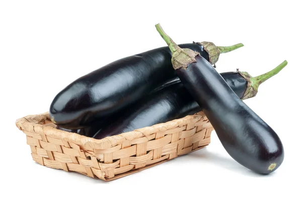 Aubergine geïsoleerd — Stockfoto