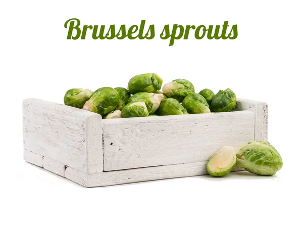 Brussels sprouts isolated — Stock Photo, Image