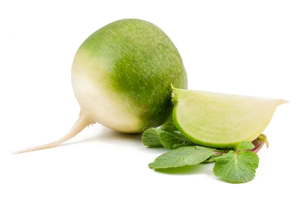 Groene Radijs geïsoleerd — Stockfoto