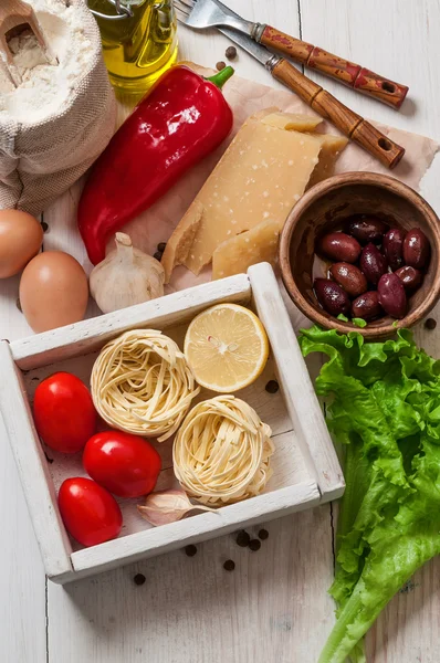 Conjunto de ingredientes para cocinar — Foto de Stock