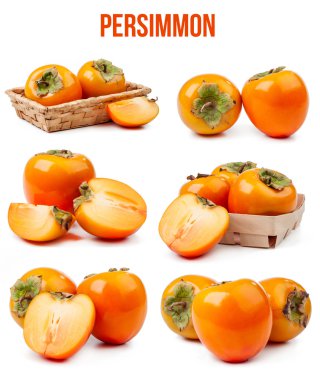 persimmon isolated clipart