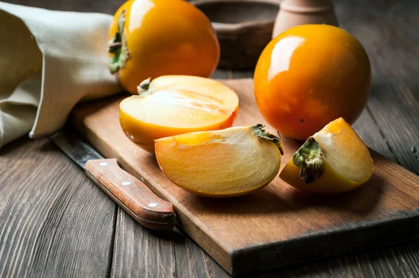 Sliced persimmon — Stock Photo, Image