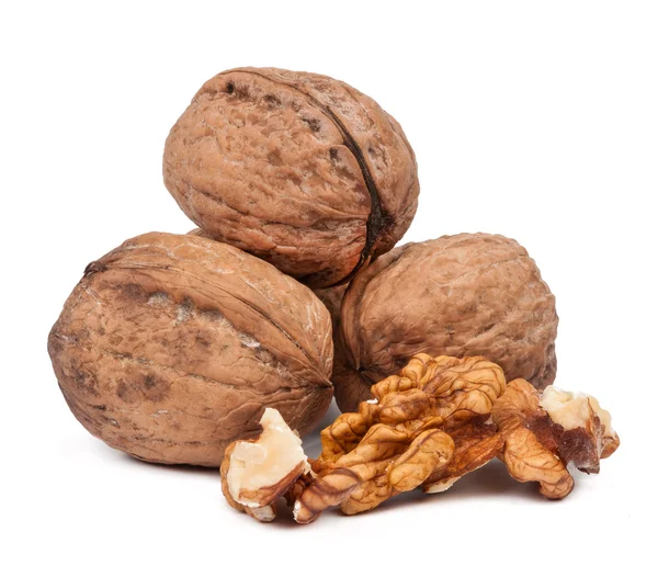 Manojo de nueces aisladas —  Fotos de Stock