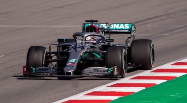 İspanya 'da bir yarış devresi.