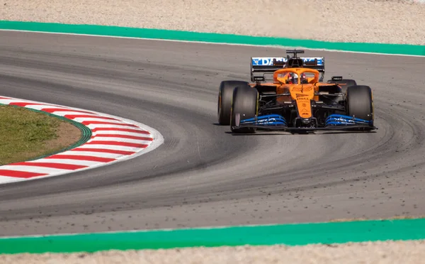 Formula Egy Versenypálya Spanyolországban — Stock Fotó
