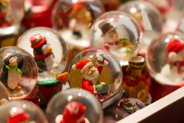 Christmas snow globes — Stock Photo, Image