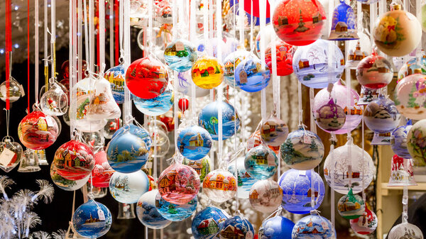 Colorful Christmas Baubles