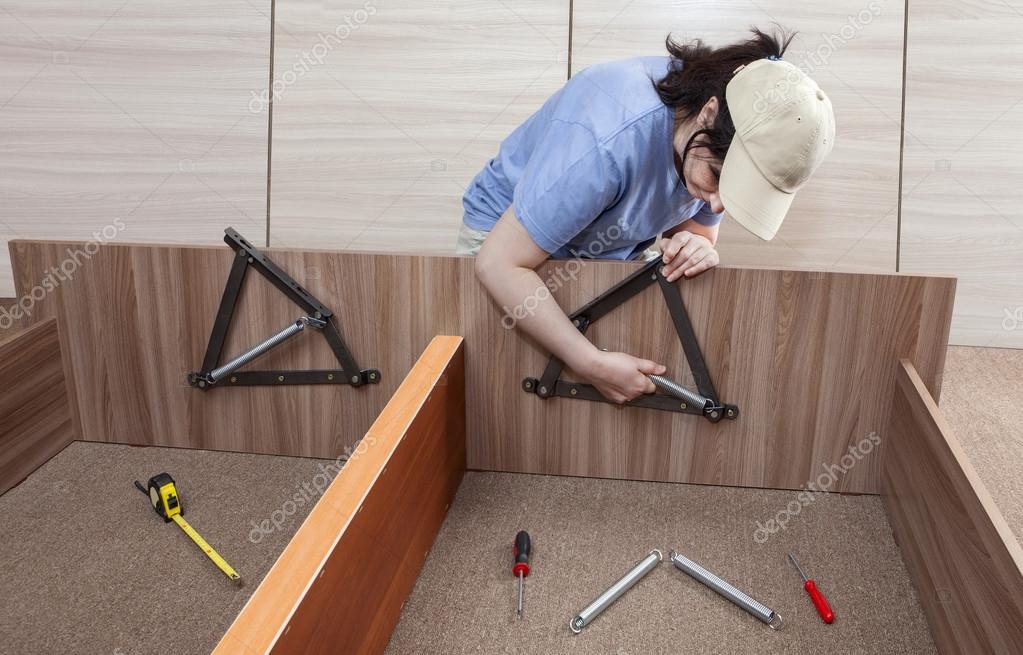 Flat Pack furniture assembly and installation service, women handyman