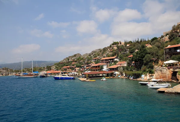 Türk Adası, kekova Kaleköy Köyü. — Stok fotoğraf