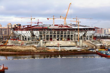 Futbol Stadyumu inşa ediliyor