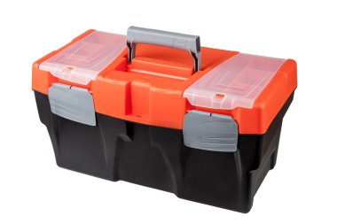 Turuncu bir top ile yeni modern kapalı araç siyah plastik.