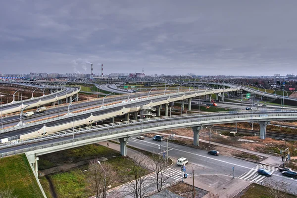 도 교환 반지 고속도로의 계획 보기 — 스톡 사진