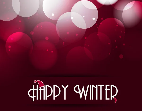 Glowing winter background — Stockvector