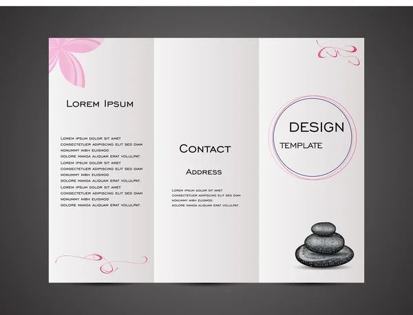 Spa and beauty template Royaltyfria Stockvektorer