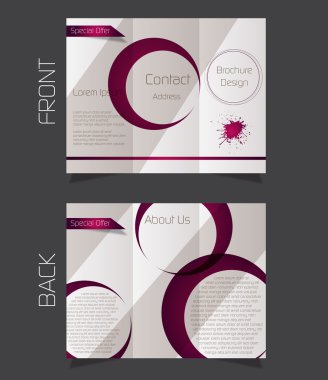 üç katlı broşür tasarımı