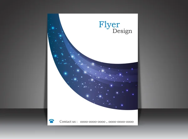 Vektor flygblad design Stockvektor