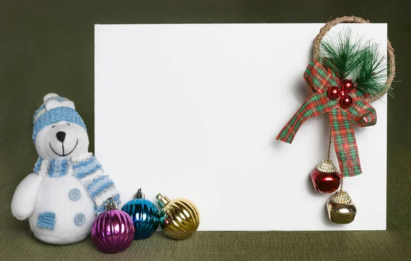 Weihnachtskomposition Mit Einem Platz Für Eine Inschrift — Stockfoto