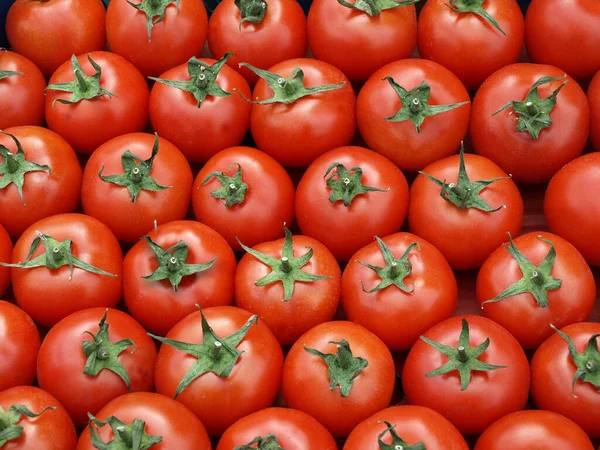 Hintergrund Der Reifen Roten Tomaten — Stockfoto