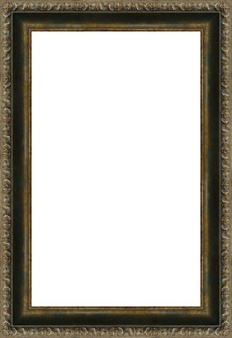 Beyaz arkaplandaki bir resim için dikey çerçeve 