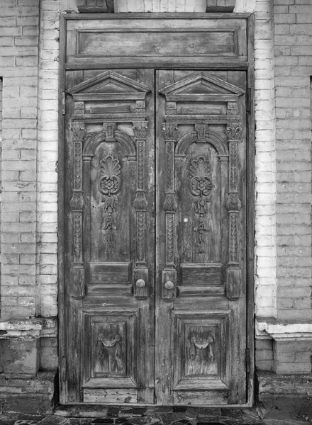 Portes Anciennes Dans Vieux Bâtiment — Photo