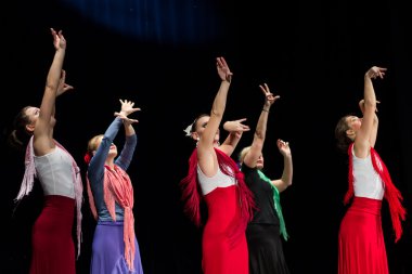 Saint Petersburg, Rusya 30 Kasım 2014: Tanımlanamayan dans