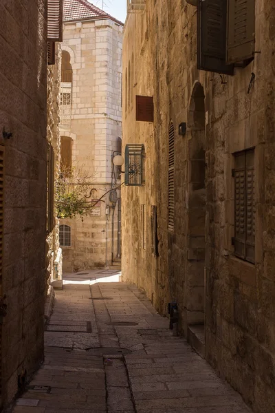 エルサレムの旧市街の通り — ストック写真