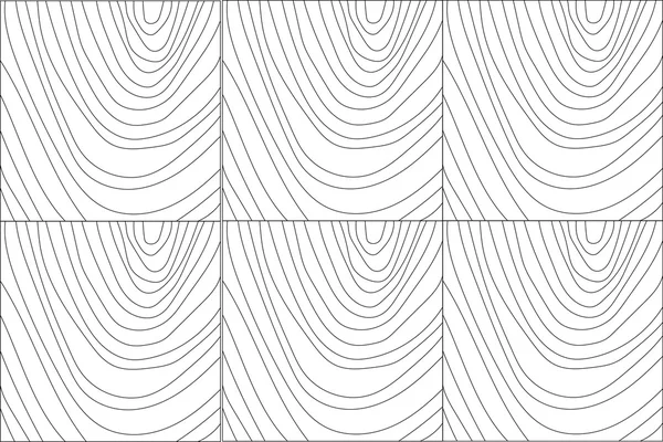 Mönster av asymmetriskt halv ovaler — Stock vektor