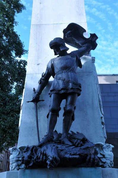 Leeds West Yorkshire Reino Unido Septiembre 2020 Monumento Guerra Cerca —  Fotos de Stock