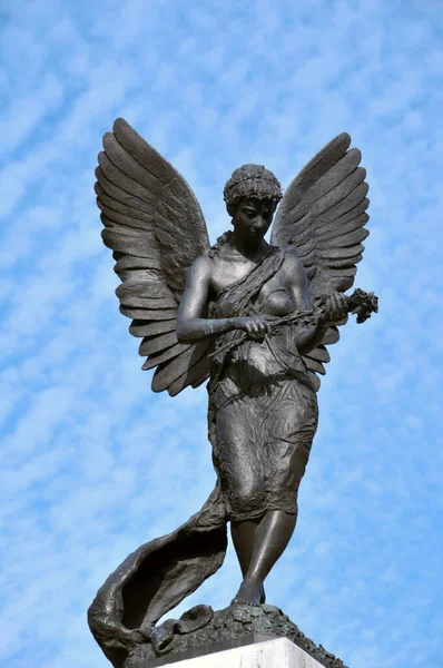 Leeds West Yorkshire Reino Unido Setembro 2020 Anjo Estátua Paz — Fotografia de Stock