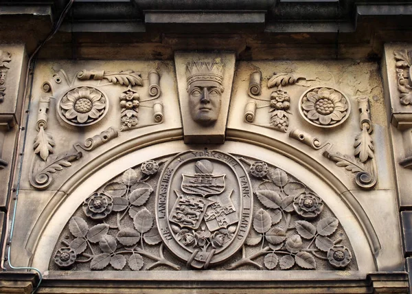 Sowerby Bridge West Yorkshire United Kingdom July 2019 Carved Heraldic — Stock Photo, Image