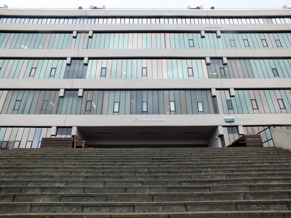 Leeds West Yorkshire Unified Kingdom 2019 Steps Facade Brutalist Style — 스톡 사진
