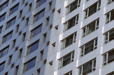 Leeds, West Yorkshire, Birleşik Krallık: 18 Eylül 2020: Merrion yolundaki uzun modern binalar Leeds 'in merkezinde yer alıyor.