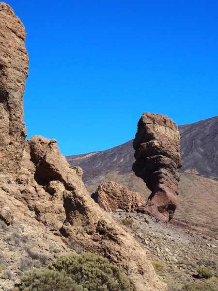Ηφαίστειο Και Σχηματισμός Πετρωμάτων Στο Εθνικό Πάρκο Του Τενερίφη — Φωτογραφία Αρχείου