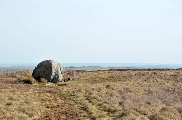 Batı Yorkshire Daki Midgley Bozkırında Robin Hood Penny Stone Olarak — Stok fotoğraf