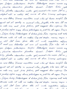 El yazılı mektup - kesintisiz metin Lorem Ipsum. Yinelenen desen