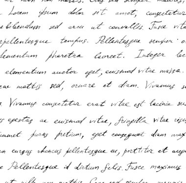 El yazılı mektup - kesintisiz metin Lorem Ipsum. Yinelenen desen