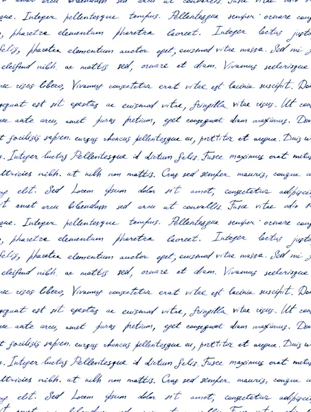 손 편지-완벽 한 텍스트 Lorem ipsum을 작성입니다. 반복 패턴 — 스톡 사진