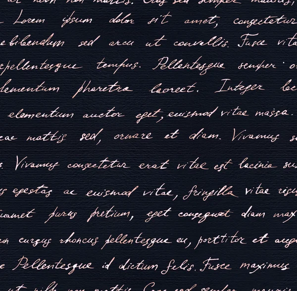 Handgeschreven brief - naadloze tekst Lorem ipsum. Herhalend patroon — Stockfoto