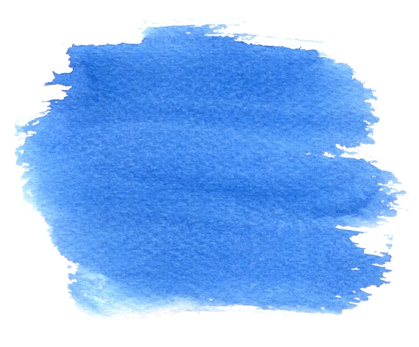 Aquarel blauwe splatter — Stockfoto