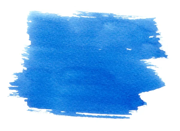 Aquarell abstrakter blauer Fleck — Stockfoto