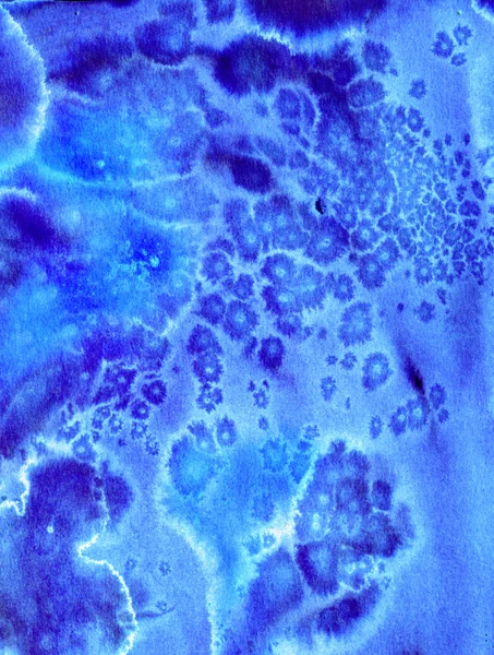 Синій акварельний текстурований фон — стокове фото