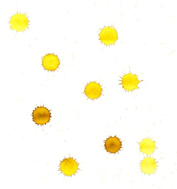 Sarı suluboya damla